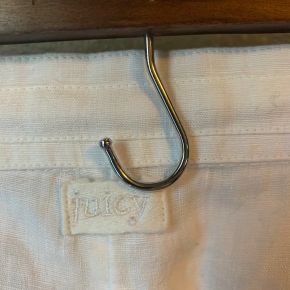 NWT Juicy Couture Linen high waisted white pants size M - Picture 8 of 10